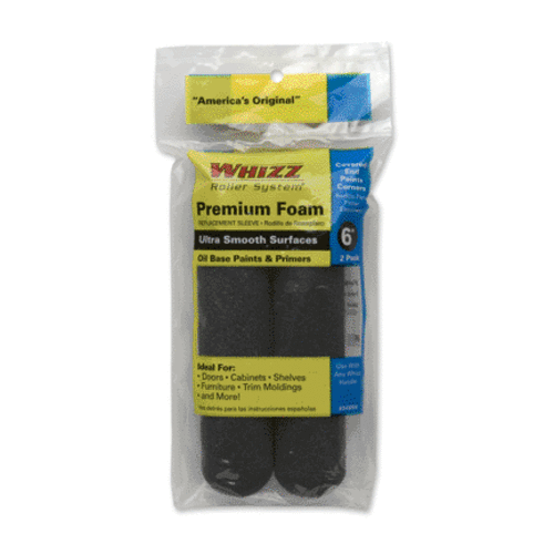Whizz 54064 Foam Roller Covers, 6", 2 Pack, Black