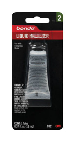 Bondo 912 Fiberglass Liquid Hardner, 0.37 Oz