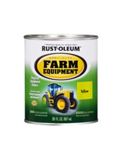 Rust-Oleum 7443502 Heavy-Duty Stoprust Paint, 1 Qt, John Deere Yellow