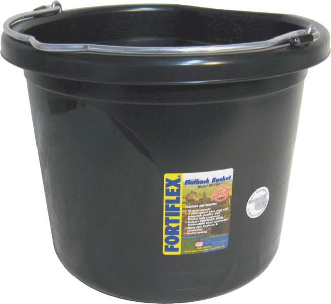 Fortex/Fortiflex FB124BX Flat Back Bucket, 24 Quart