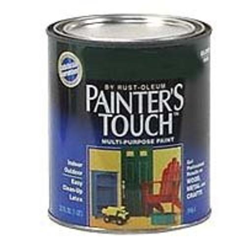 Painter's Touch 1986502 Acrylic Latex Paint, Quart, Dark Gray