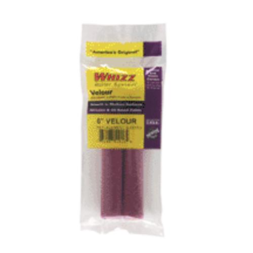 Whizz 51016 Velour Roller Covers, 6", 2 pk