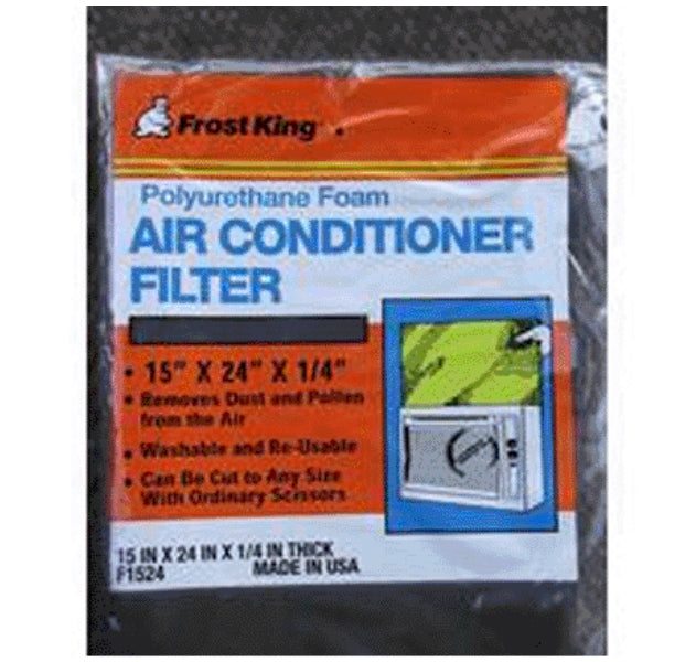 Frost King F1524 Window Air Conditioner Filter, 15" x 24" x 1/4"