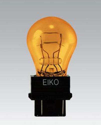 Eiko 3057A-BP Plastic Wedge Miniature Bulb, 12.8/14 V, Amber