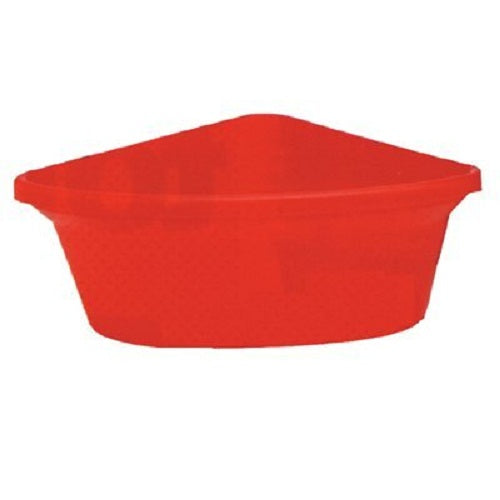 Fortex/Fortiflex CF-24R Molded Rubber Corner Feeder, 24 Qt, Red