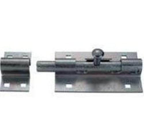 Mintcraft BH-1033L	Barrel Bolt, Padlockable, Steel, Zinc Plated, 4"