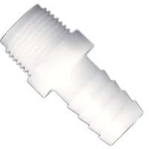 Anderson Metals 53701-0806/5267 Plast Tube Male Adapt, 3/8 x 1/2