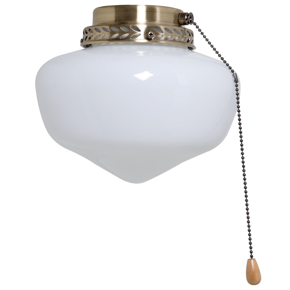 Boston Harbor CF-9SLK-AB Schoolhouse Ceiling Fan Light Kit, Antique Brass
