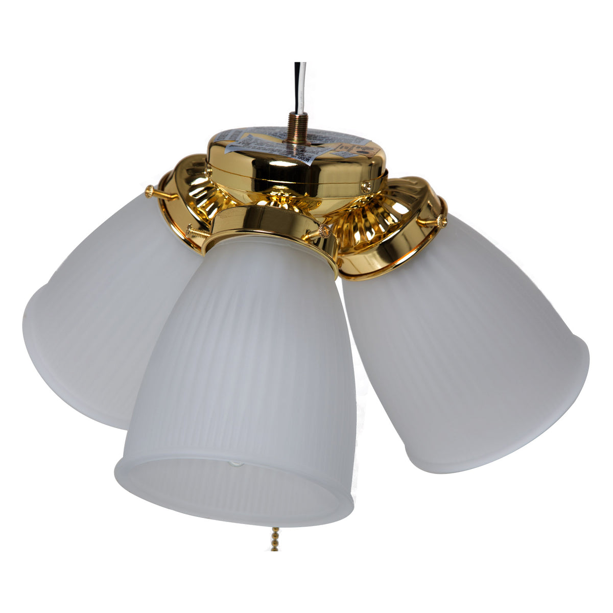 Boston Harbor CF-3FLK-PB Ceiling Fan Light Kit, Polished Brass