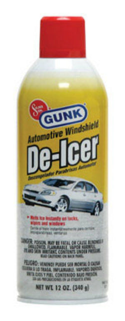 Gunk DE1 Automotive De-Icer, 12 Oz