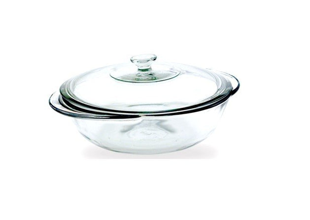 Anchor Hocking 81932OBL11 Oven Basic Casserole Dish With Cover, 2 Quarts