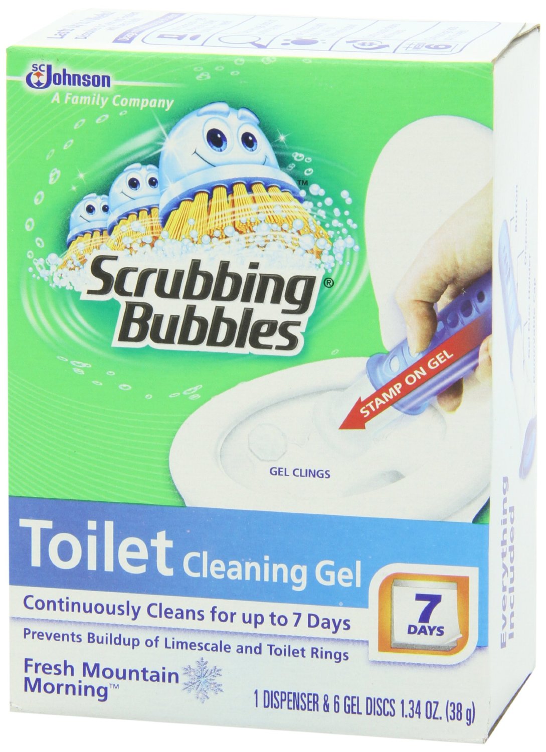 Scrubbing Bubbles 70300 Toilet Cleaning Gel, Fresh Mountain Morning