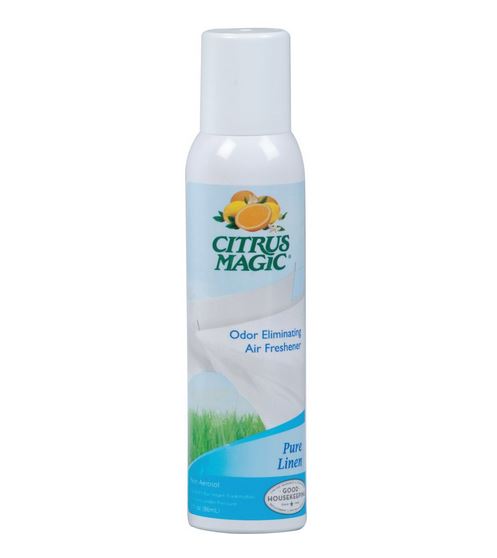 Citrus Magic 612171846 Air Freshener Spray, Pure Linen, 3.5 Oz