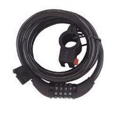 ProSource HD-PWR723-3L Combination Barrel Cable Lock, 6', Steel