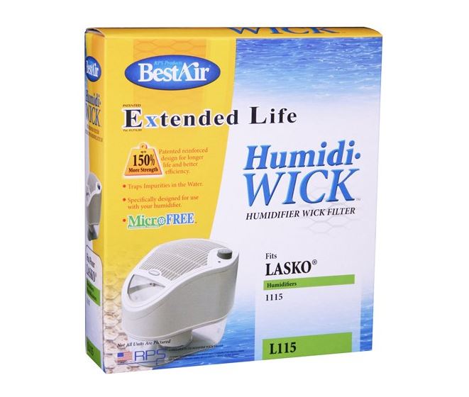 BestAir L115 Humidifier Water Wick Filter, 7" x 2" x 8"