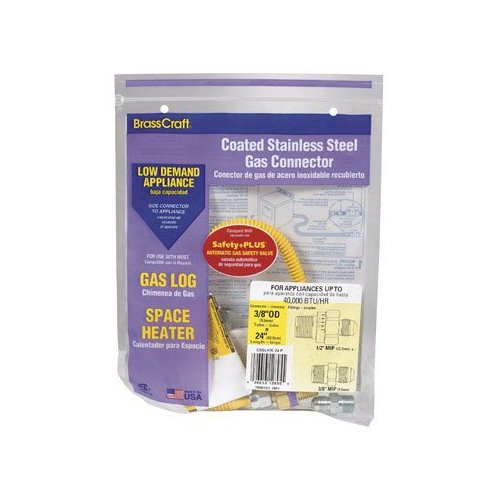 BrassCraft CSSL47E-24P Gas Connector, 24"