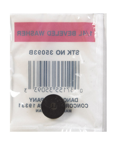Danco 35093B Beveled Faucet Washer 19/32", Black
