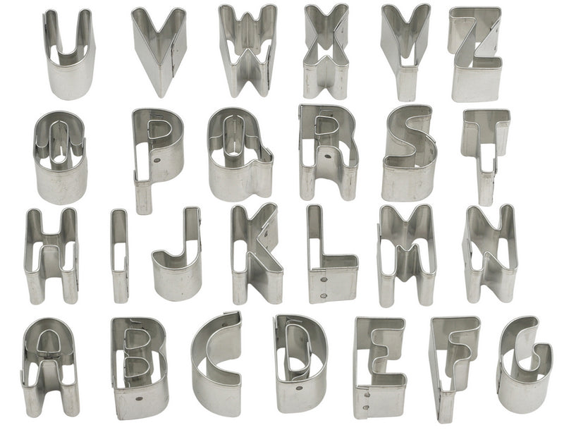 HIC 42105 Alphabet Cookie Cutters, 1", Set of 26