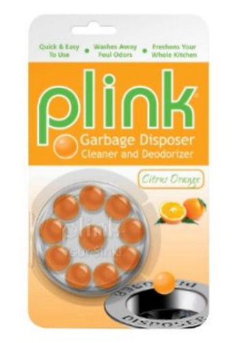 Plink 9020 Garbage Disposer Cleaner & Deodorizer, Citrus Orange