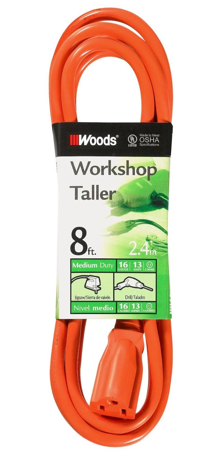 Taller Extension Cord, 8', shop electrical material & goods at low price — LIfe and Home