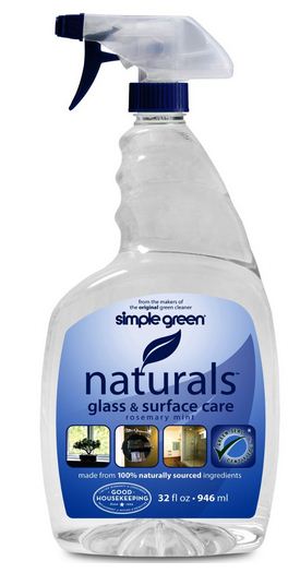 Simple Green 3110000612302 Naturals Glass Cleaner, 32 Oz