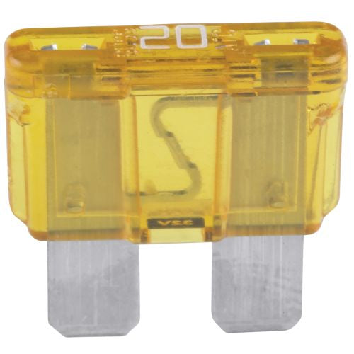 Imperial 72186 ATO/ATC Plug-In Blade Fuse, 20 Amp, Yellow