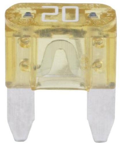 Imperial 72197 ATM Mini Fuse, 20 Amp, Yellow