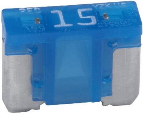 Imperial 72682 ATM Mini Low Profile Fuse, 15 Amp, Blue