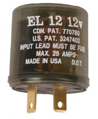 Tridon 80106-4 2-Prong Electronic Flasher #EL12, 25 Amp, Per Package of 25