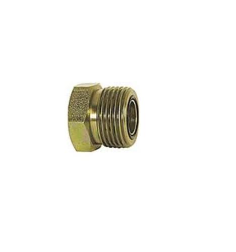 Imperial 99416 Flat Faced O-Ring Plug, 1-1/4", Zinc-Plated