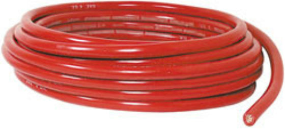 Imperial 6215 6-Gauge Color Coded Battery Cable, 25', Red