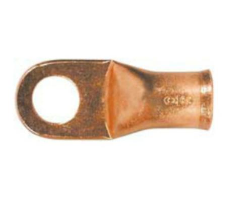 Imperial 71874 6-Gauge Standard Copper Battery Lug, 1/4", 10 Per Pack