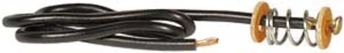 Imperial 71680 Single Contact Mini Bulb Pigtail, 12", Black