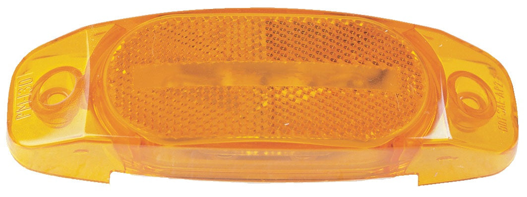 Peterson 80922-2 Hard-Hat Oblong Reflective Replacement Lens, Amber