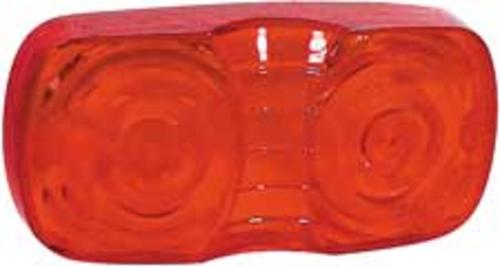 Grote 83875-2 Square-Corner Clearance/Marker Replacement Lens, Red