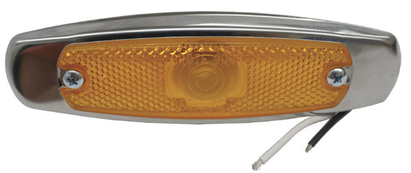 Grote 83918 Rectanglular Low Profile Clearance/Marker Lamp, 5", Yellow