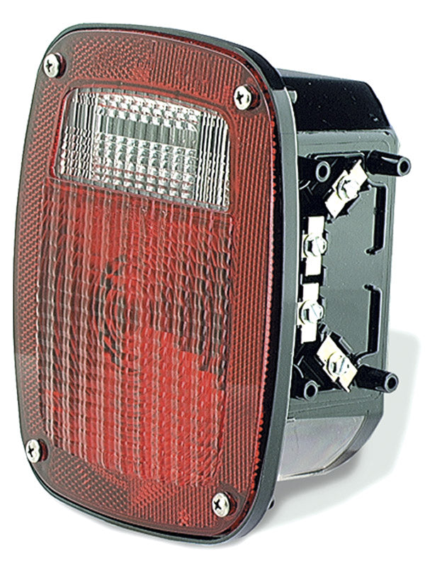 Grote 83958 Torsion Mount 3-Stud GMC Stop/Tail/Turn Lamp, 12 V, Red