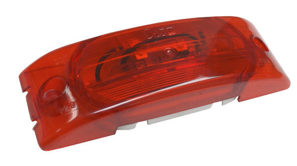Grote 84125 2-Bulb Turtleback II No-Splice Clearance/Marker Lamp, Red