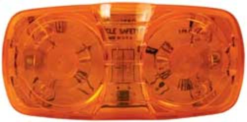 Imperial 81723 10-LED Double Bulls Eye Clearance/Marker Light, Amber