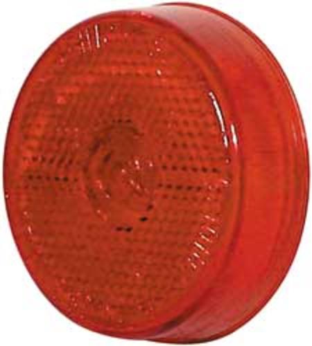 Imperial Round Clearance/Marker Lamp W/Reflective Lens, 2-1/2", Red