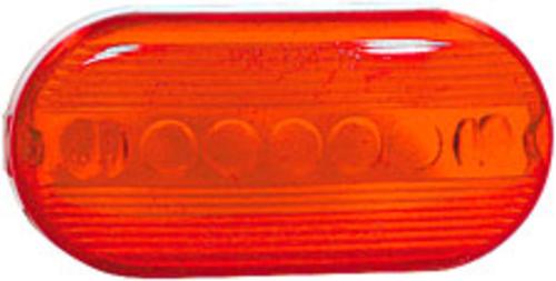 Peterson 80916-2 Oblong 2-Bulb Lamp Replacement Lens, Red