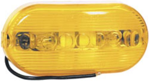 Peterson 80917 Oblong 2-Bulb Marker Lamp, 4-1/8"x2"x1-1/32", Yellow
