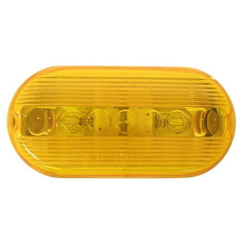 Peterson 80917-2 Oblong 2-Bulb Lamp Replacement Lens, Amber, Per package of 6