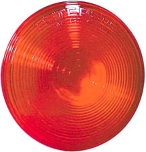 Peterson 80925-2 Flush Mount Lamp Replacement Lens, 4.25", Red