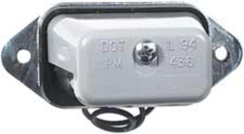 Peterson 80952 Single Function License Plate Lamp, 12 V, Clear