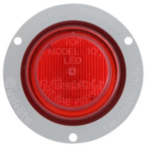 Truck-Lite 80818 LED Clearance/Marker Lamp w/Flange, 2.5", Red