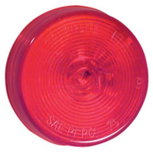 Truck-Lite 80870 10-Series Round Sealed Lamp, 2-1/2", Red