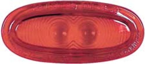 Truck-Lite 80918 Oblong Replacement Lens, 4-3/8"x1-5/8", Red
