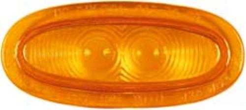 Truck-Lite 80919 Oblong Replacement Lens, 4-3/8"x1-5/8", Yellow