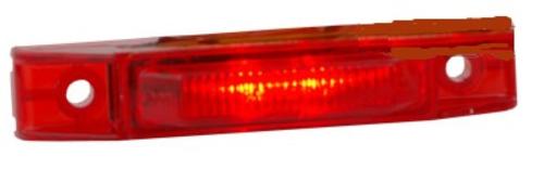 Truck-Lite 81027 LED Sealed Clearance/Marker Lamp, 4", Red